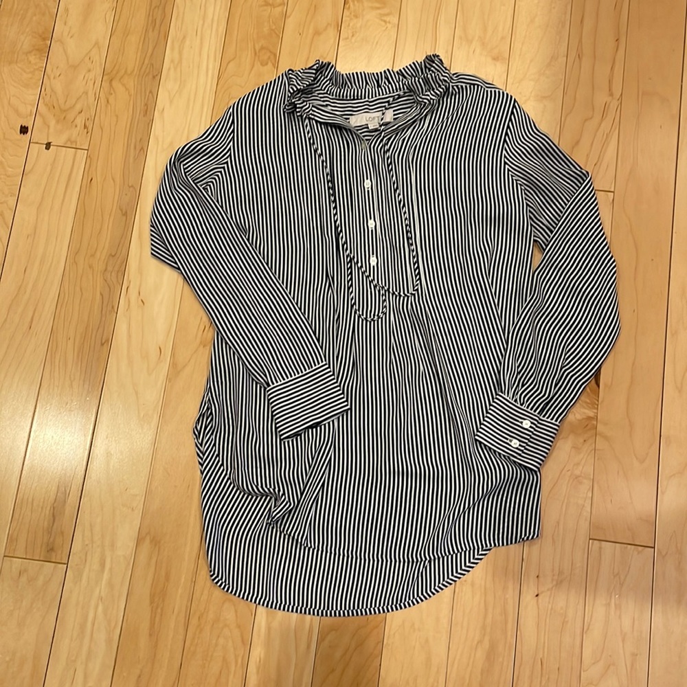NWT Loft striped blouse